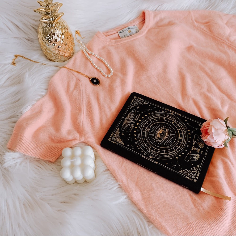 Vintage Hickory House Baby Pink Pink Sweater SZ L